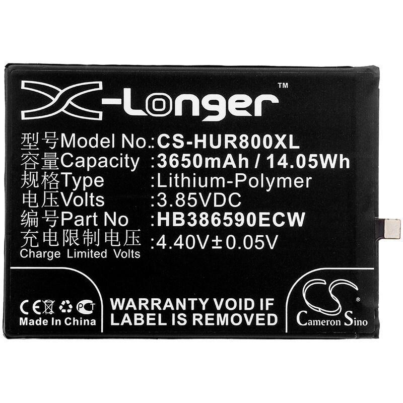 Batteri till SmartPhone, Mobil för Huawei Honor 8X, Honor 8X Dual SIM, JSN-LX3 m.fl.