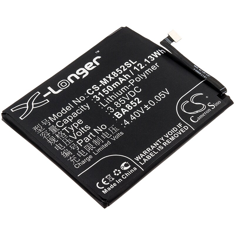 Batteri till SmartPhone, Mobil för Meizu X8, X8 Standard Edition m.fl.