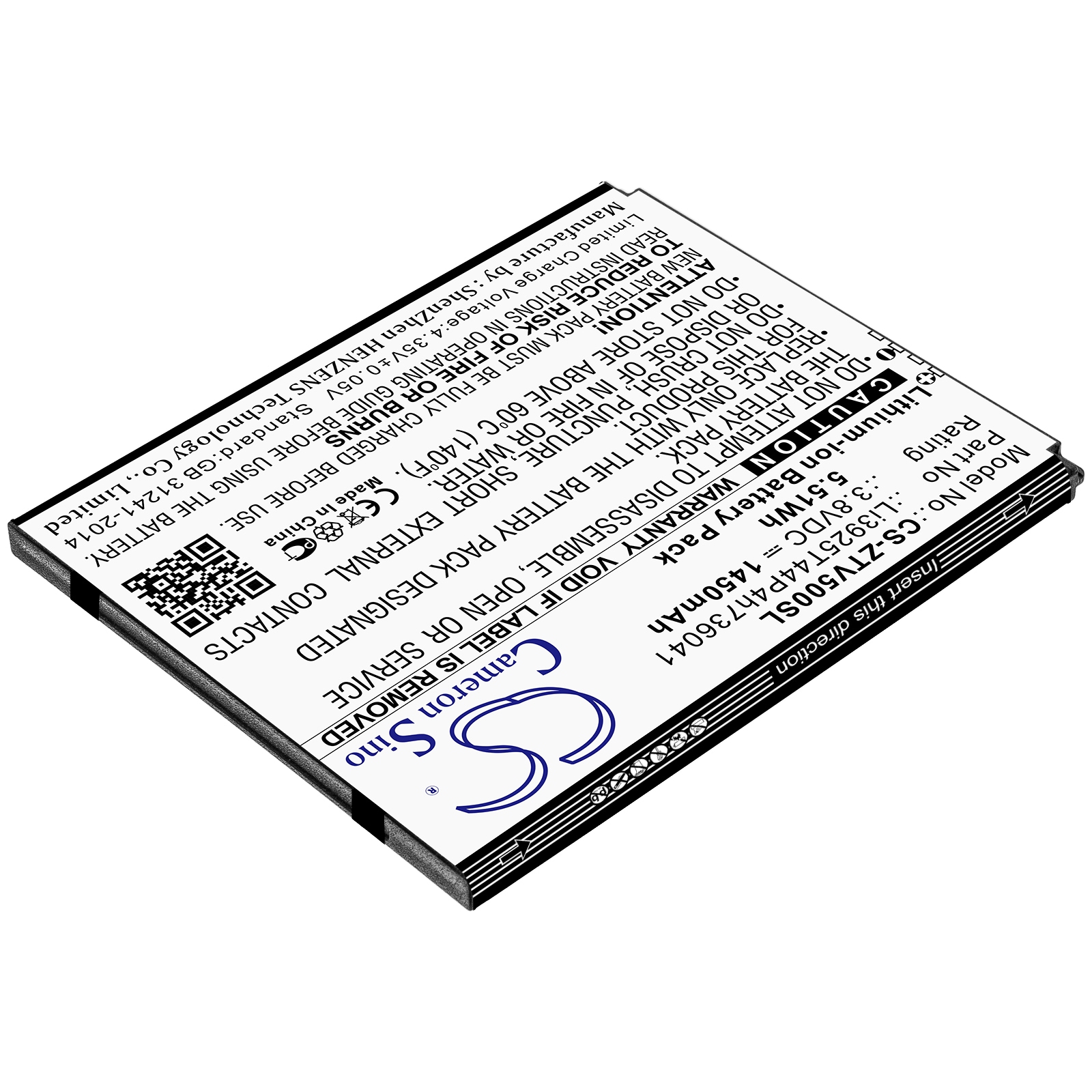 Batteri till SmartPhone, Mobil för ZTE Blade Vantage, Blade Vantage 5, VZW-Z839PP m.fl.