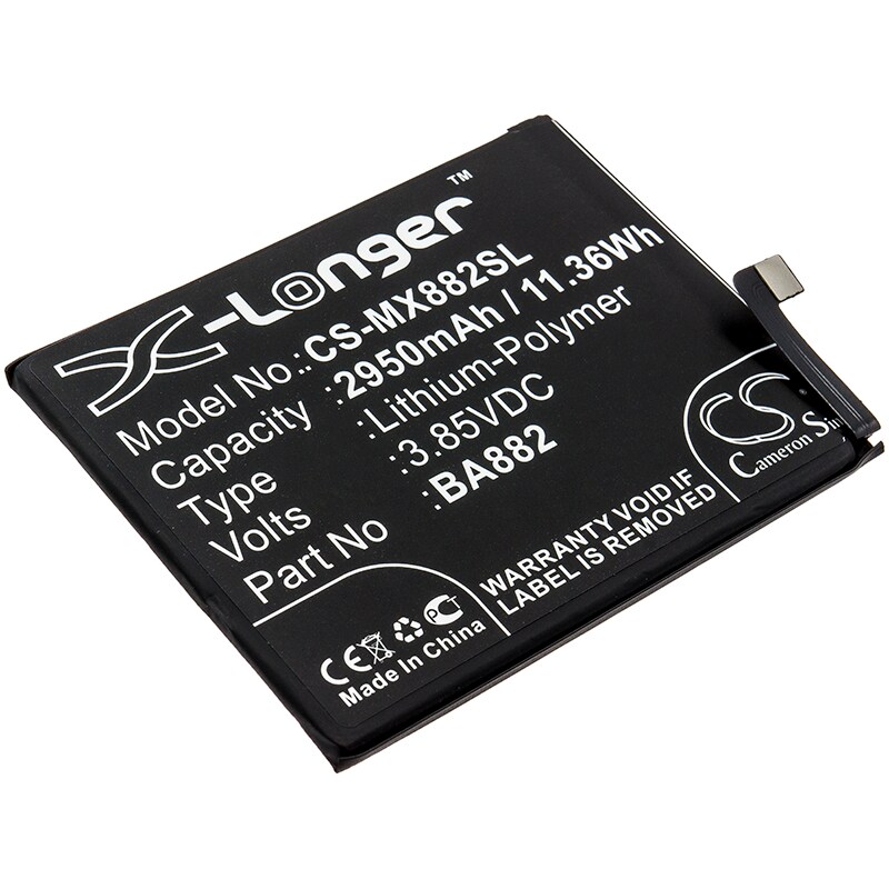 Batteri till SmartPhone, Mobil för Meizu 16, 16 Standard Edition m.fl.