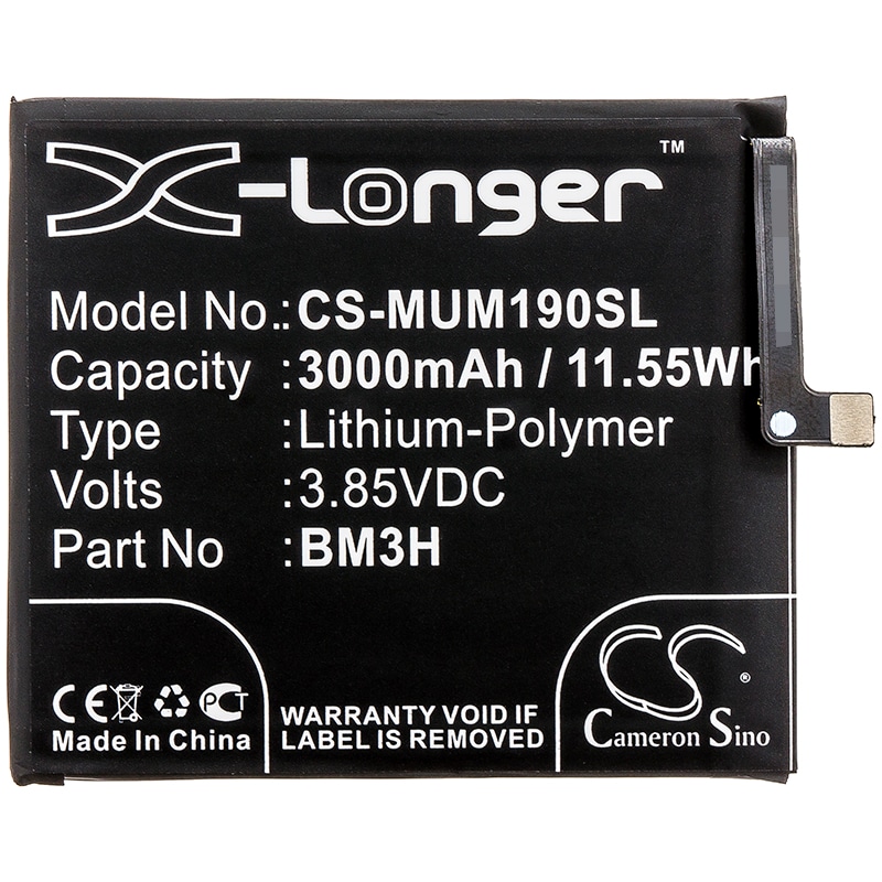 Batteri till SmartPhone, Mobil för Xiaomi Mi Play, M1901F9E, M1901F9T