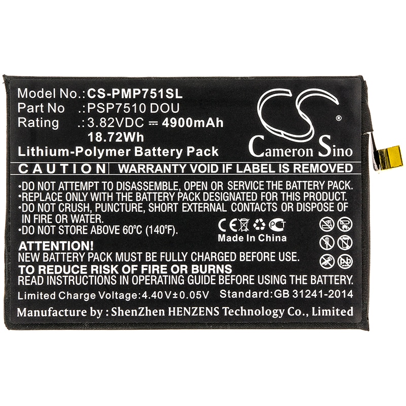 Batteri till SmartPhone, Mobil för Prestigio PSP7510 DOU, Muze C7 Duo