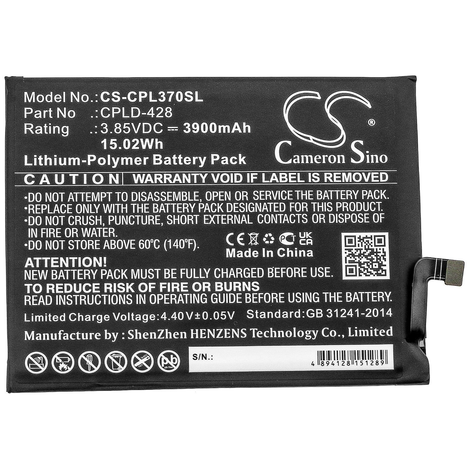Batteri till SmartPhone, Mobil för Coolpad Legacy, CP3705AS