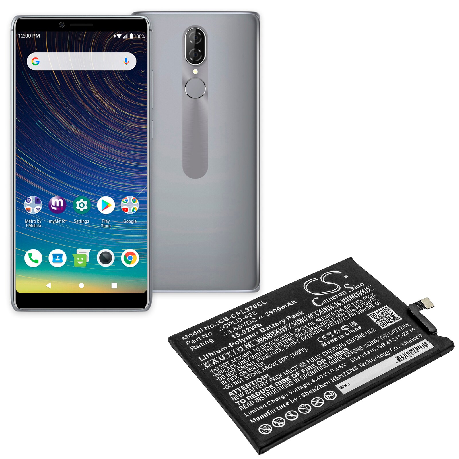 Batteri till SmartPhone, Mobil för Coolpad Legacy, CP3705AS