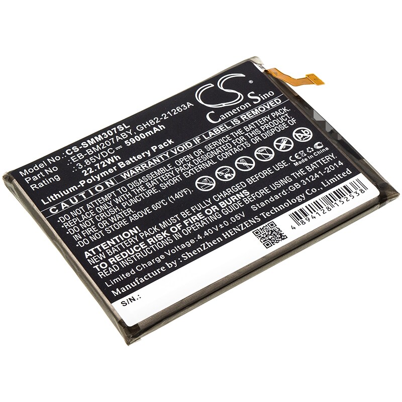 Batteri till SmartPhone, Mobil för Samsung Galaxy M30s, SM-M307F, SM-M307F/DS m.fl.
