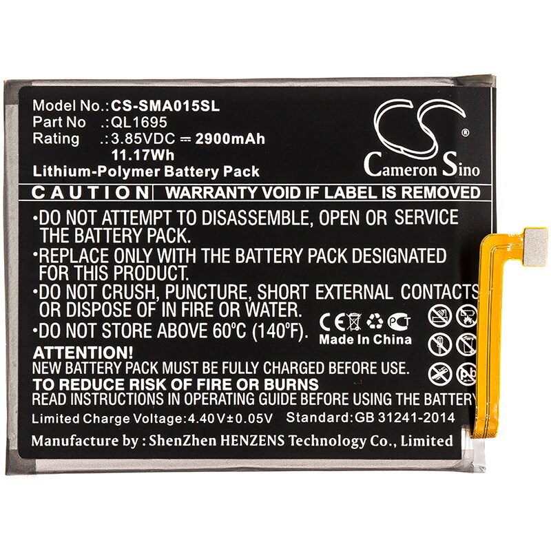 Batteri till SmartPhone, Mobil för Samsung SM-A015V, Galaxy A01 2019, SM-A015M/DS m.fl.