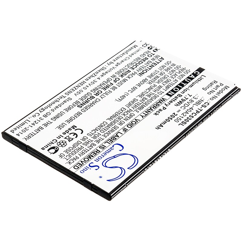 Batteri till SmartPhone, Mobil för Neffos C5 Plus, TP7031A, TP7031C