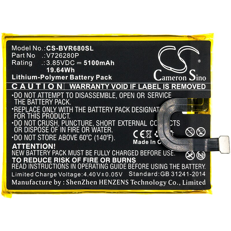 Batteri till SmartPhone, Mobil för Blackview BV6800