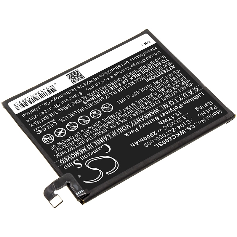 Batteri till SmartPhone, Mobil för Wiko View 2, View 2 Pro, C800AE m.fl.