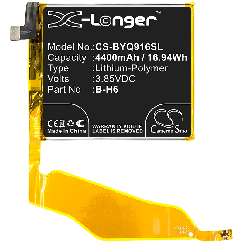 Batteri till SmartPhone, Mobil för VIVO iQOO Pro, iQOO Pro 5G, V1916 m.fl.
