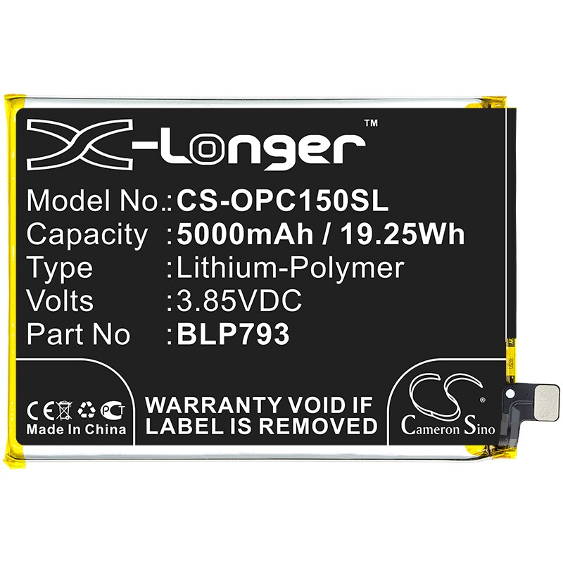 Batteri till SmartPhone, Mobil för OPPO Realme C15, RMX2186, Realme C12 m.fl.