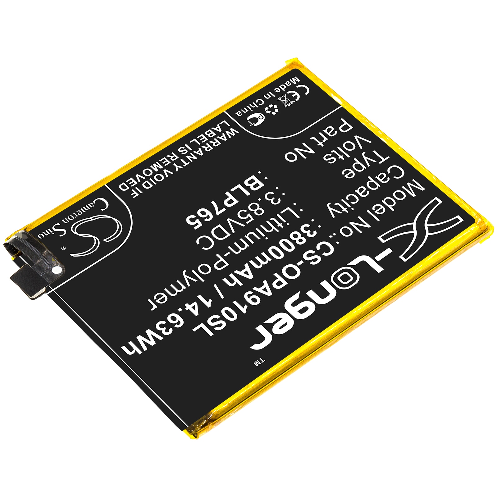 Batteri till SmartPhone, Mobil för OPPO A91, PCPM00, F15 2020 m.fl.