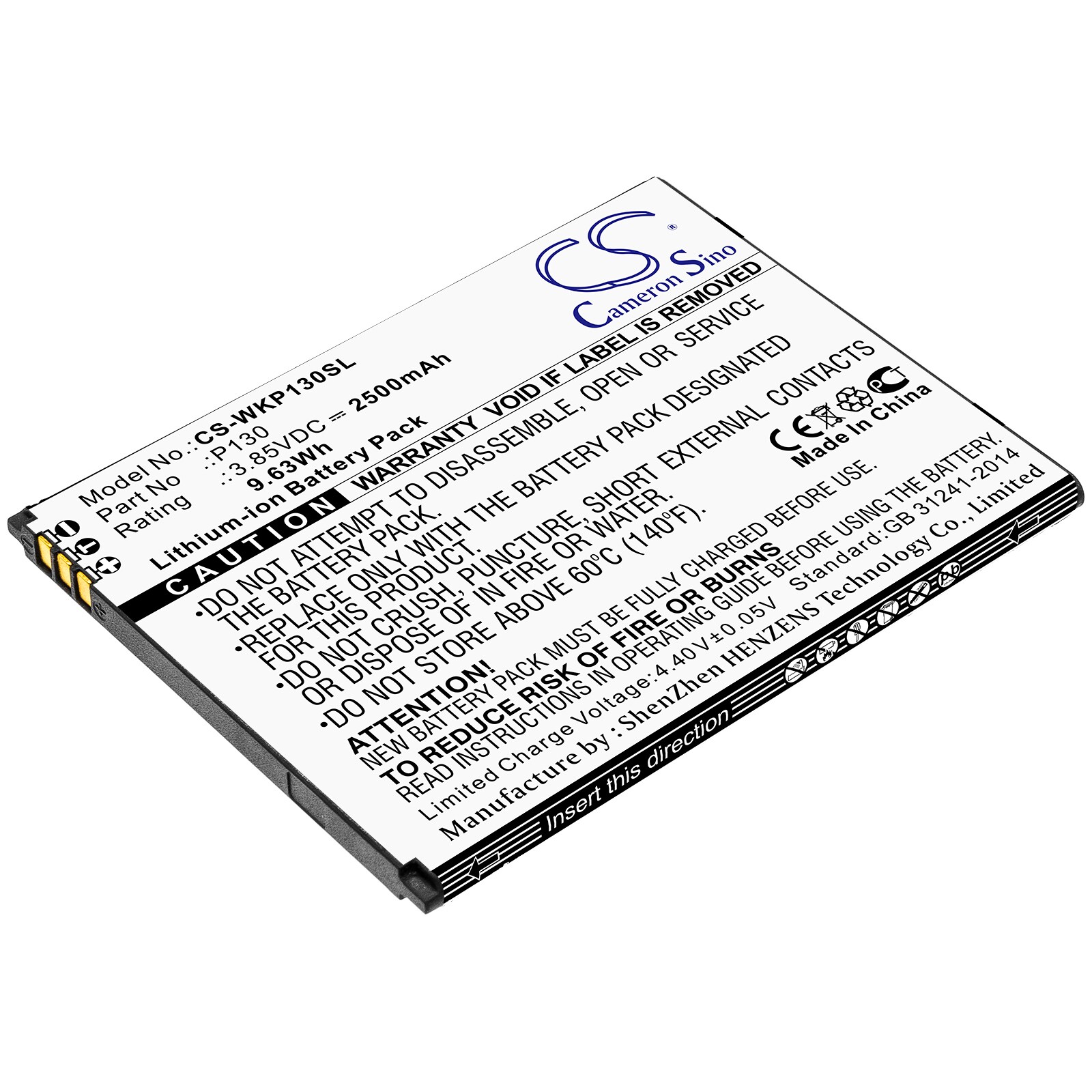 Batteri till SmartPhone, Mobil för Wiko P130, View Go