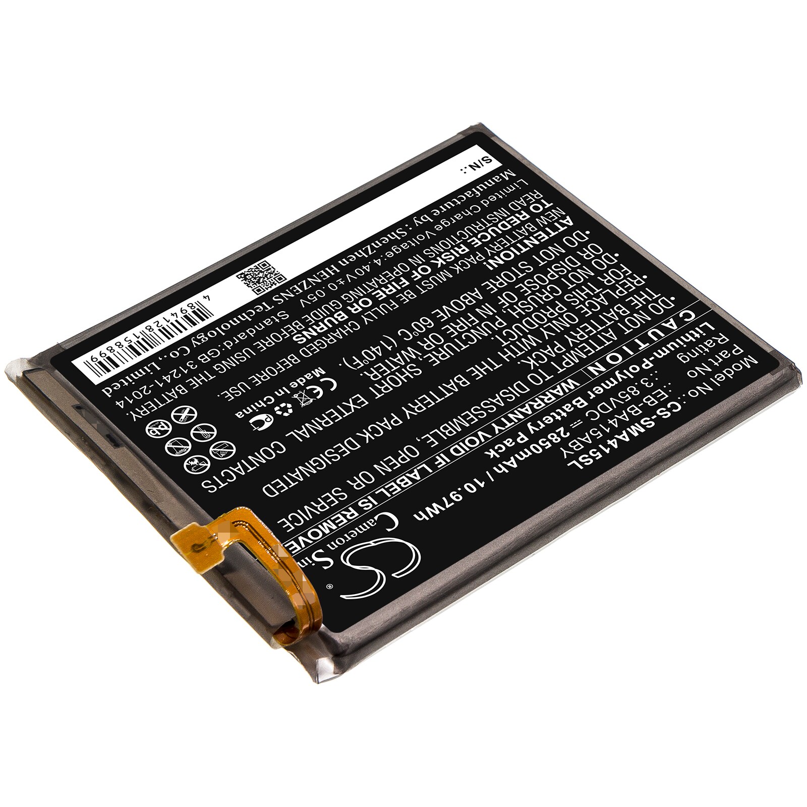 Batteri till SmartPhone, Mobil för Samsung Galaxy A41 2020, SCV48, SC-41A m.fl.
