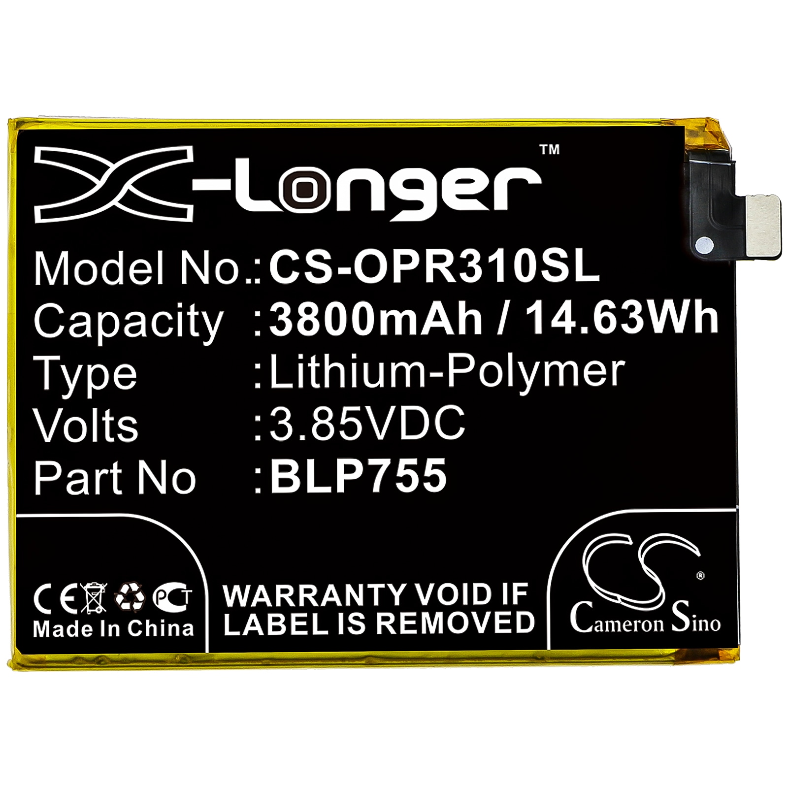 Batteri till SmartPhone, Mobil för OPPO Reno 3 5G, Reno 3 5G Aura, PCLM50 m.fl.