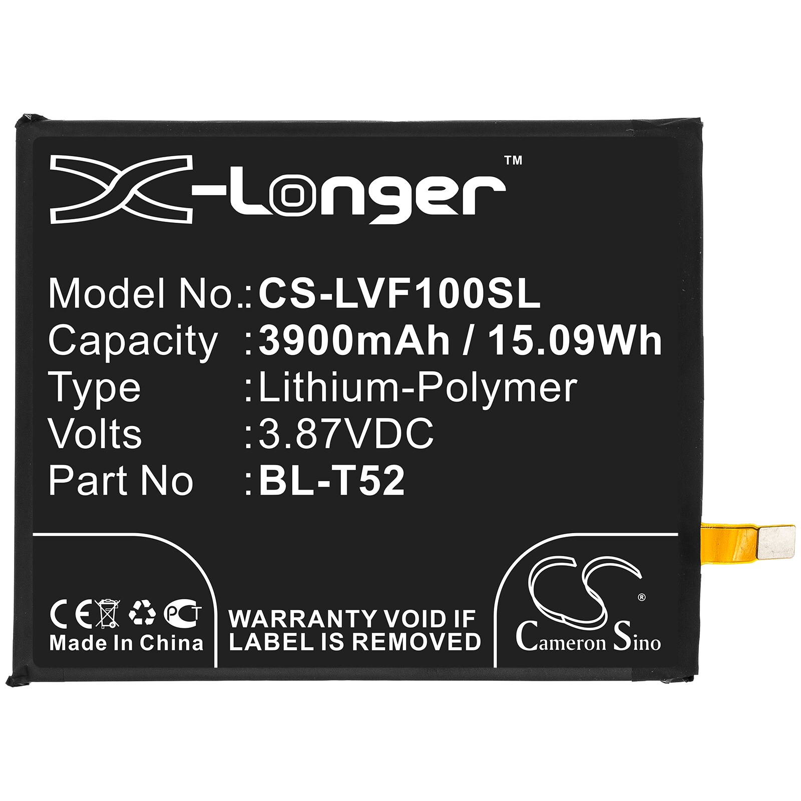 Batteri till SmartPhone, Mobil för LG Wing 5G, F100VMY, F100 m.fl.