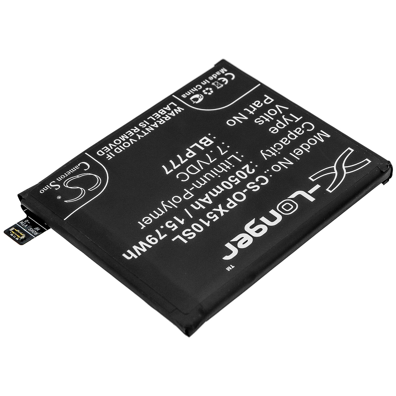 Batteri till SmartPhone, Mobil för OPPO Realme X50 Pro 5G, RMX2072