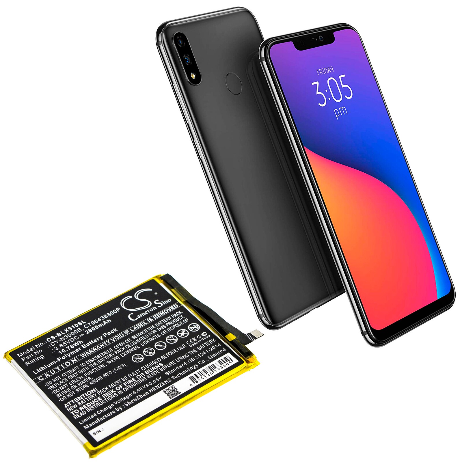 Batteri till SmartPhone, Mobil för BLU Vivo XI+, Vivo XI Plus, V0310WW