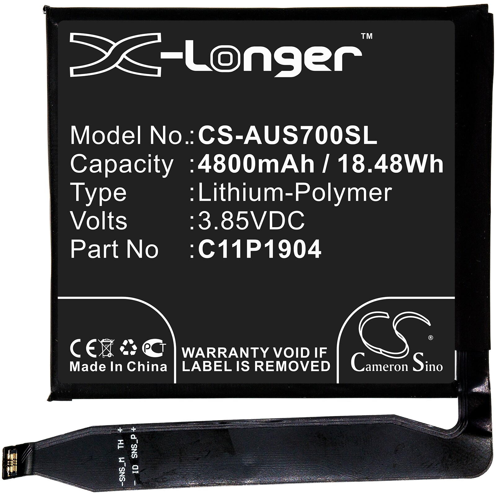 Batteri till SmartPhone, Mobil för Asus ZenFone 7, ZenFone 7 Pro, ZS670KS m.fl.