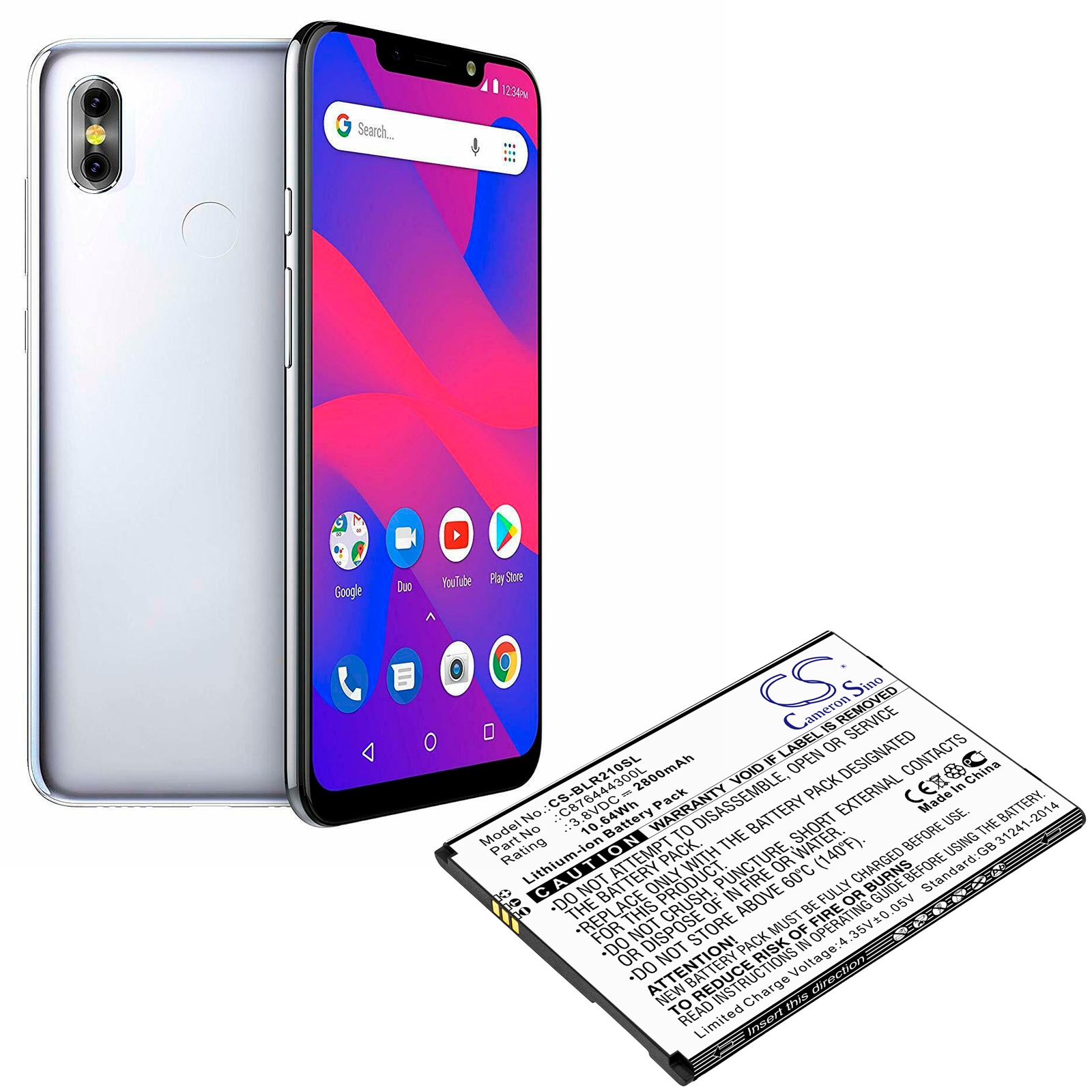 Batteri till SmartPhone, Mobil för BLU R2 Plus, R210ww