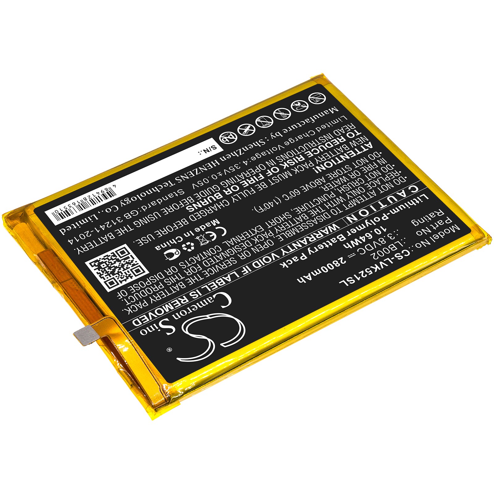Batteri till SmartPhone, Mobil för Lenovo S5, K520, K520T Pro m.fl.