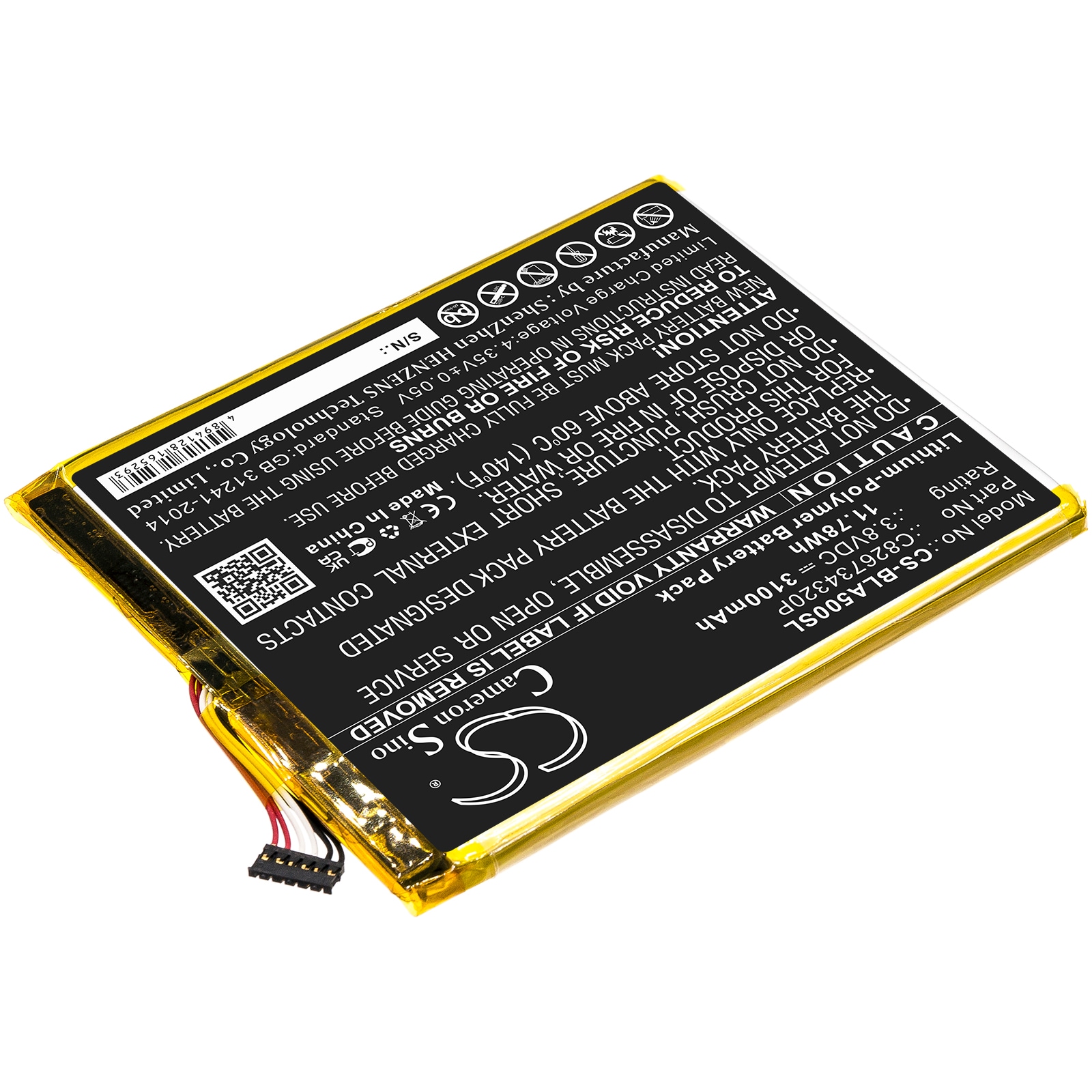 Batteri till SmartPhone, Mobil för BLU Advance A5 Plus LTE, A0031WW, Grand XL m.fl.