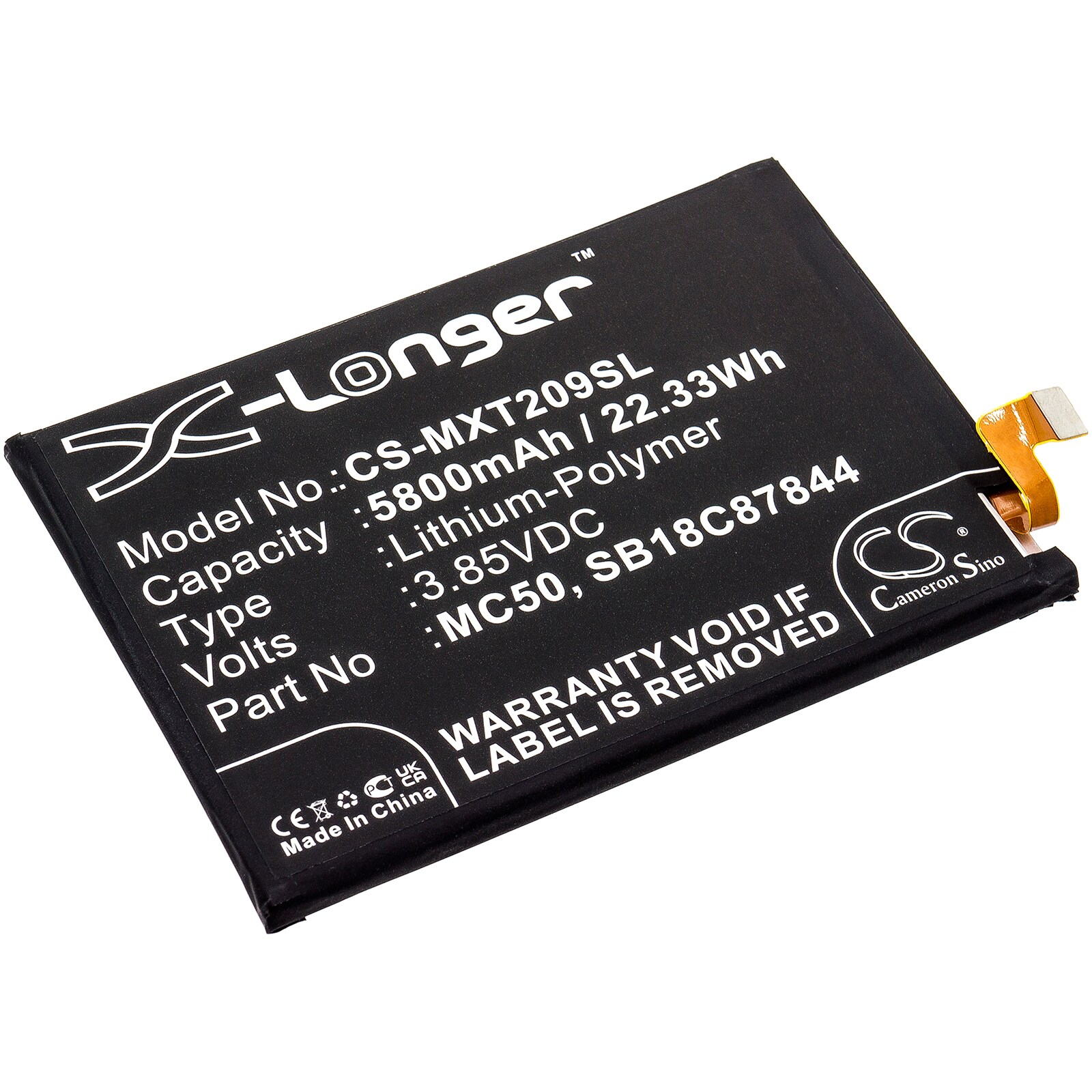 Batteri till SmartPhone, Mobil för Lenovo K12 Pro, K12 Pro 2020, XT2091-8 m.fl.