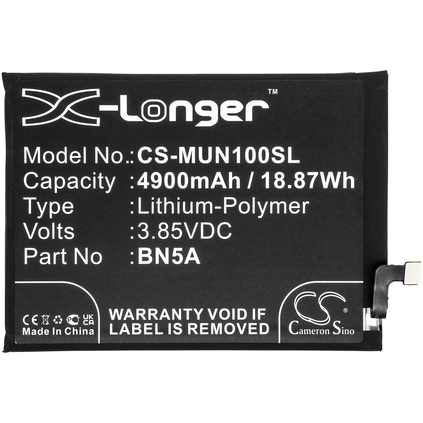 Batteri till SmartPhone, Mobil för Poco M3 Pro 5G, M2103K19PI, M2103K19PG m.fl.