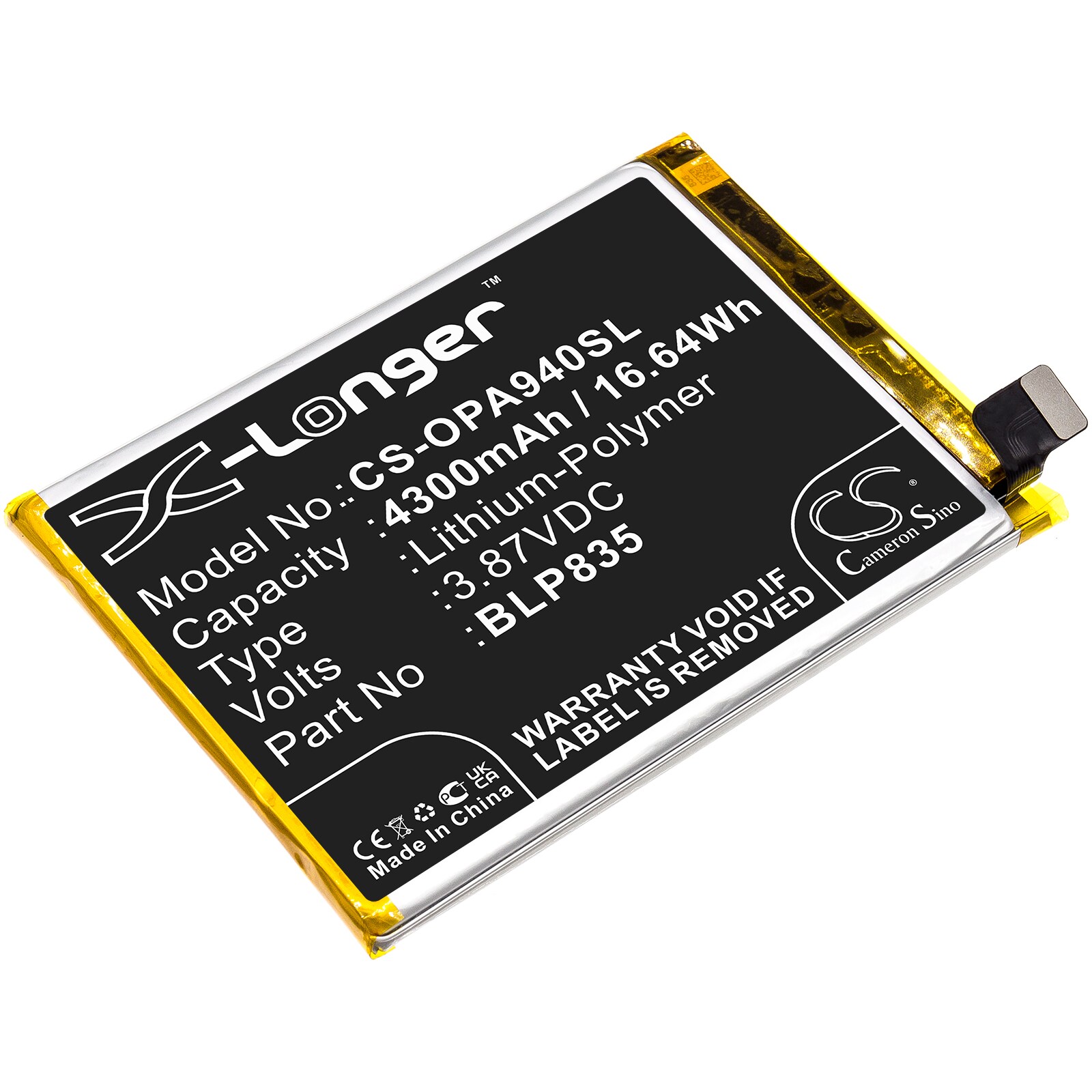 Batteri till SmartPhone, Mobil för OPPO A94, CPH2203, CPH2205 m.fl.