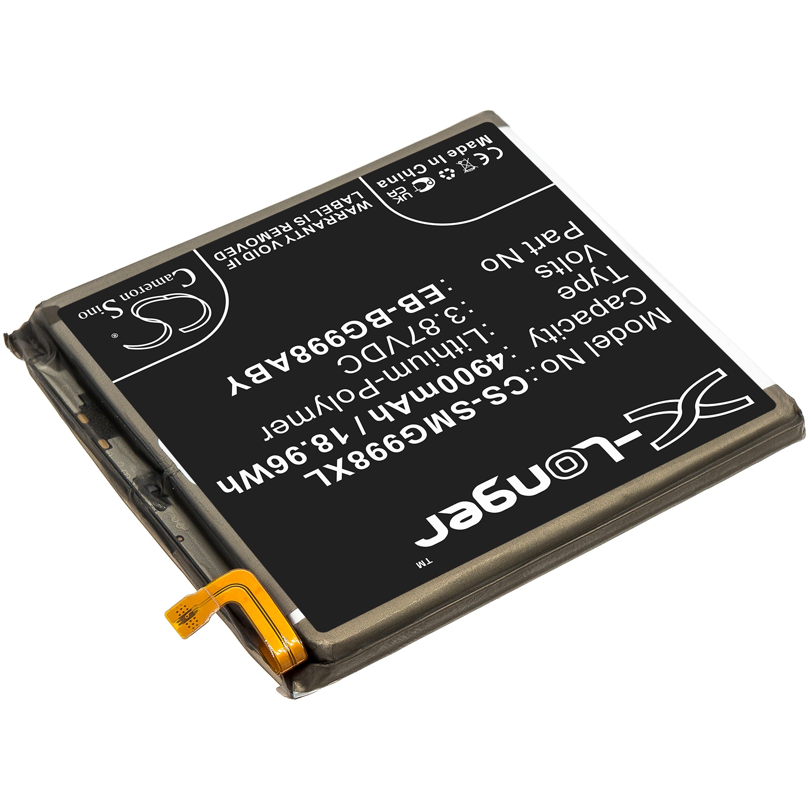 Batteri till SmartPhone, Mobil för Samsung Galaxy S21 Ultra, Galaxy S21 Ultra 5G m.fl.