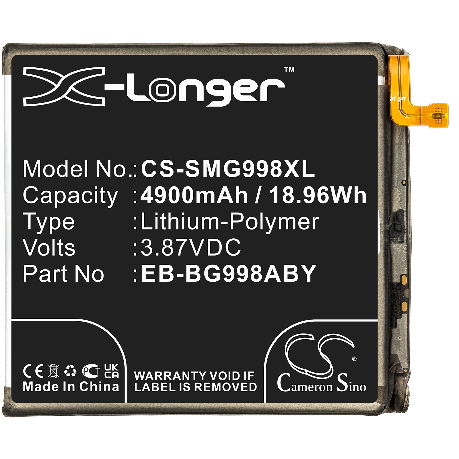 Batteri till SmartPhone, Mobil för Samsung Galaxy S21 Ultra, Galaxy S21 Ultra 5G m.fl.