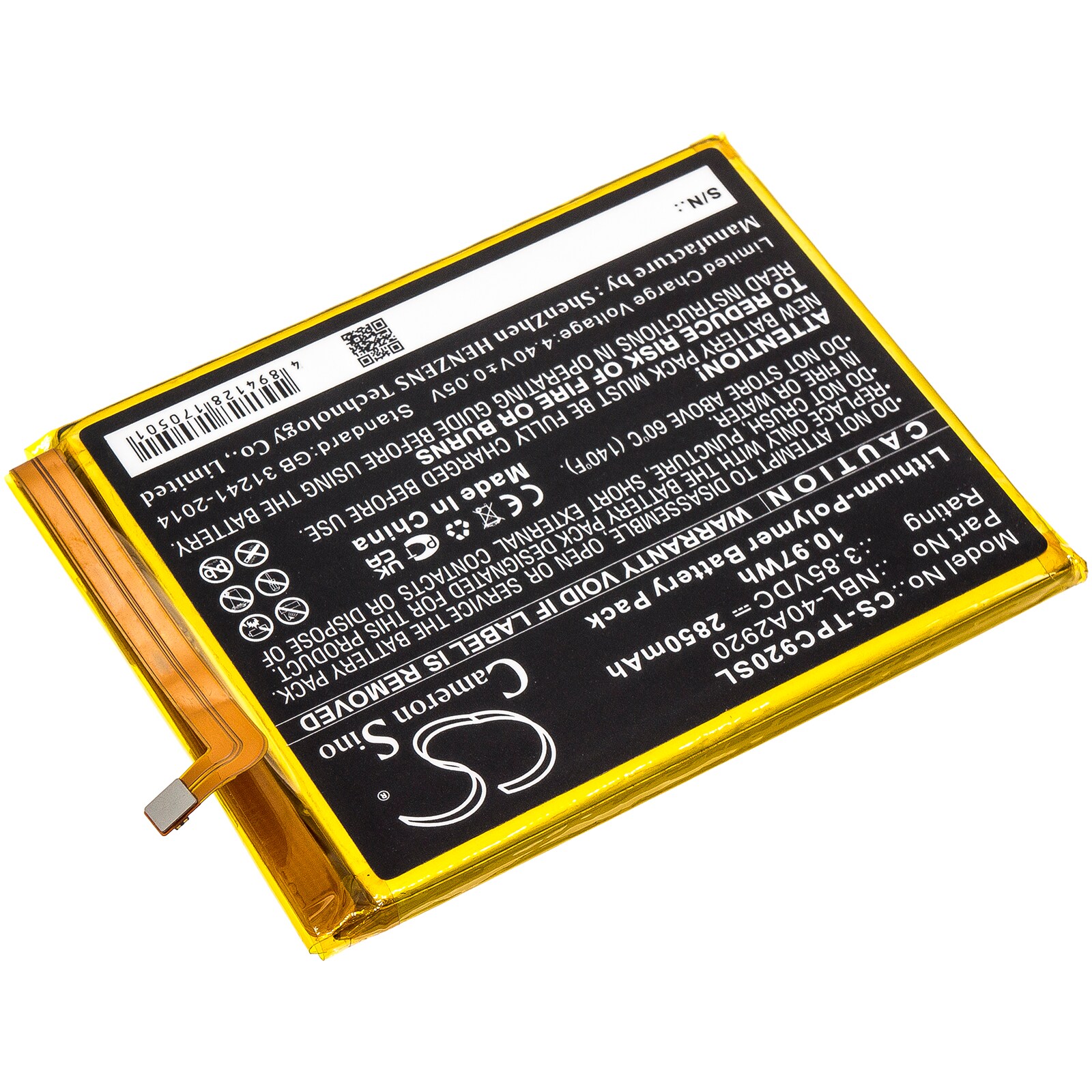 Batteri till SmartPhone, Mobil för Neffos C9A, TP706A