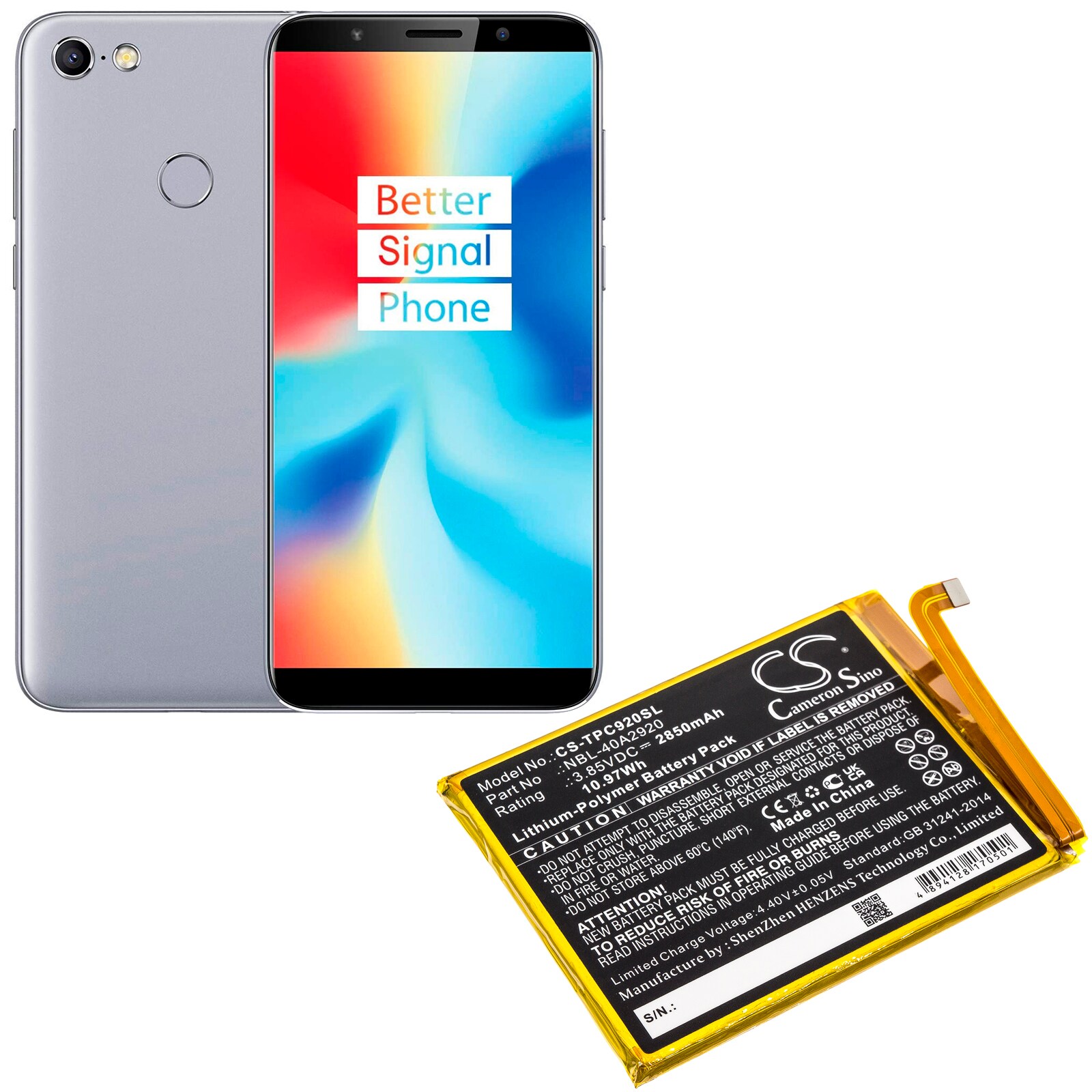 Batteri till SmartPhone, Mobil för Neffos C9A, TP706A