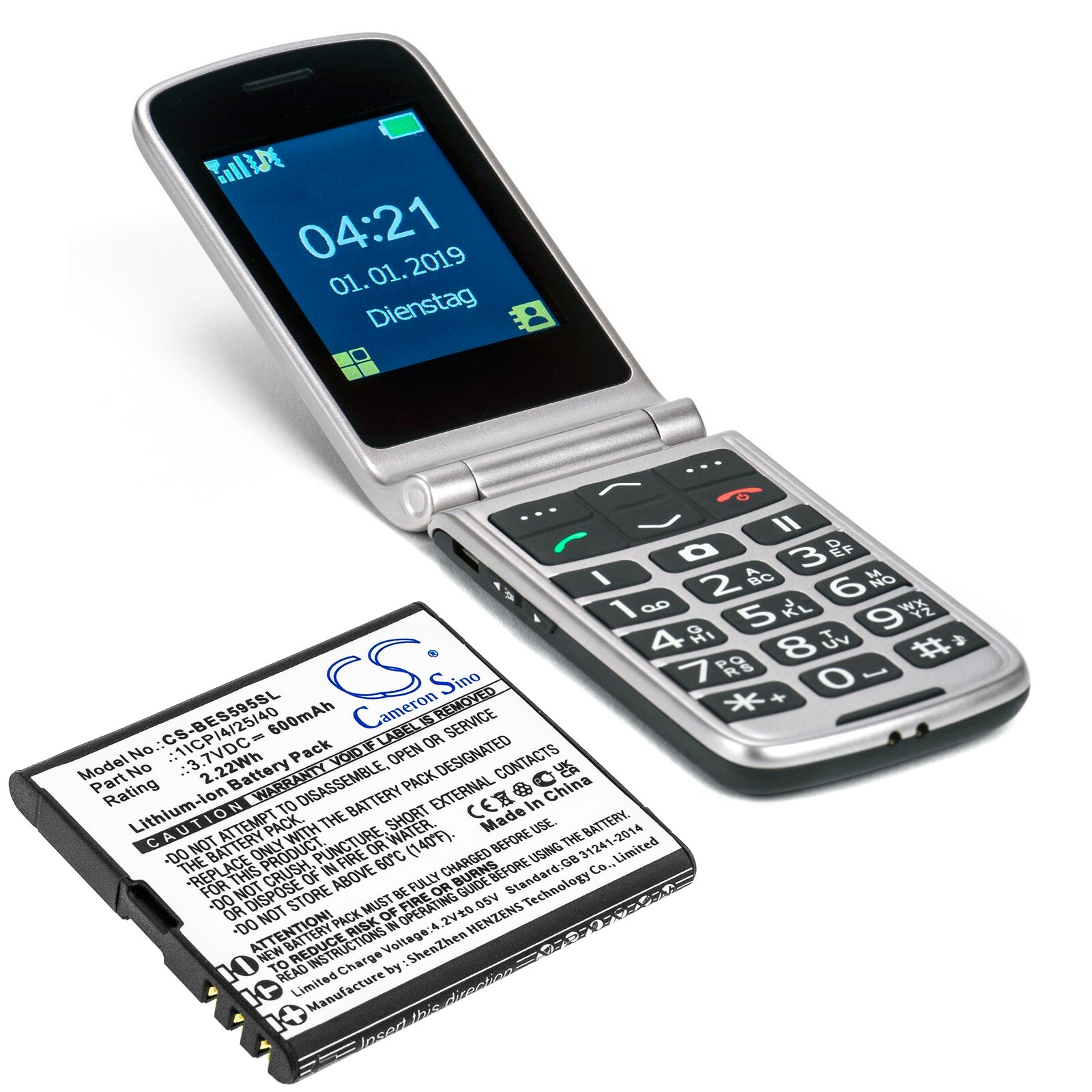 Batteri till SmartPhone, Mobil för Bea-fon SL495, SL595, SL595 Plus m.fl.