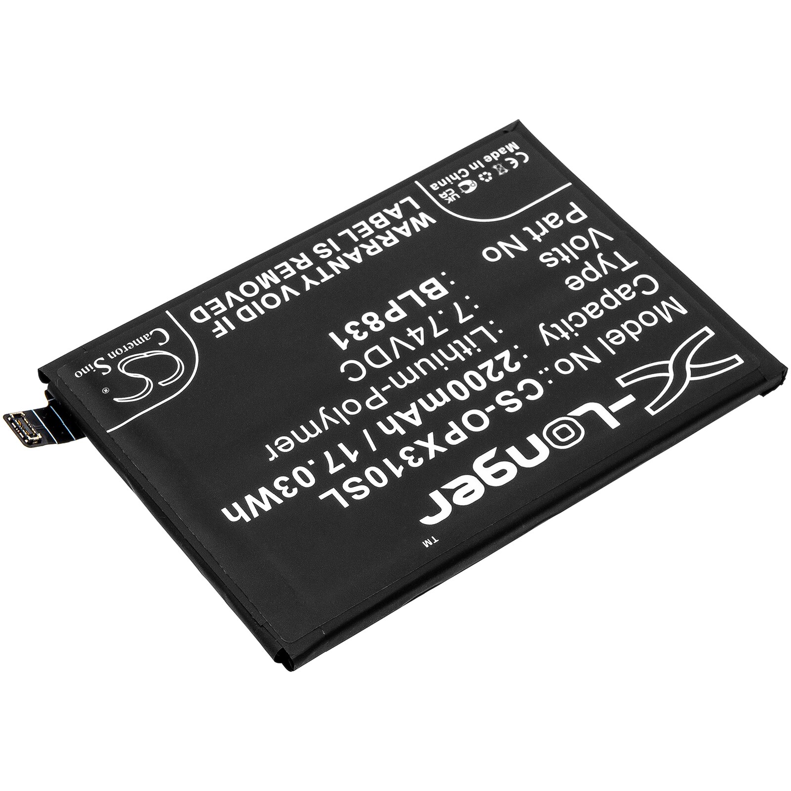Batteri till SmartPhone, Mobil för OPPO Find X3 Pro, PEEM00, CPH2173 m.fl.
