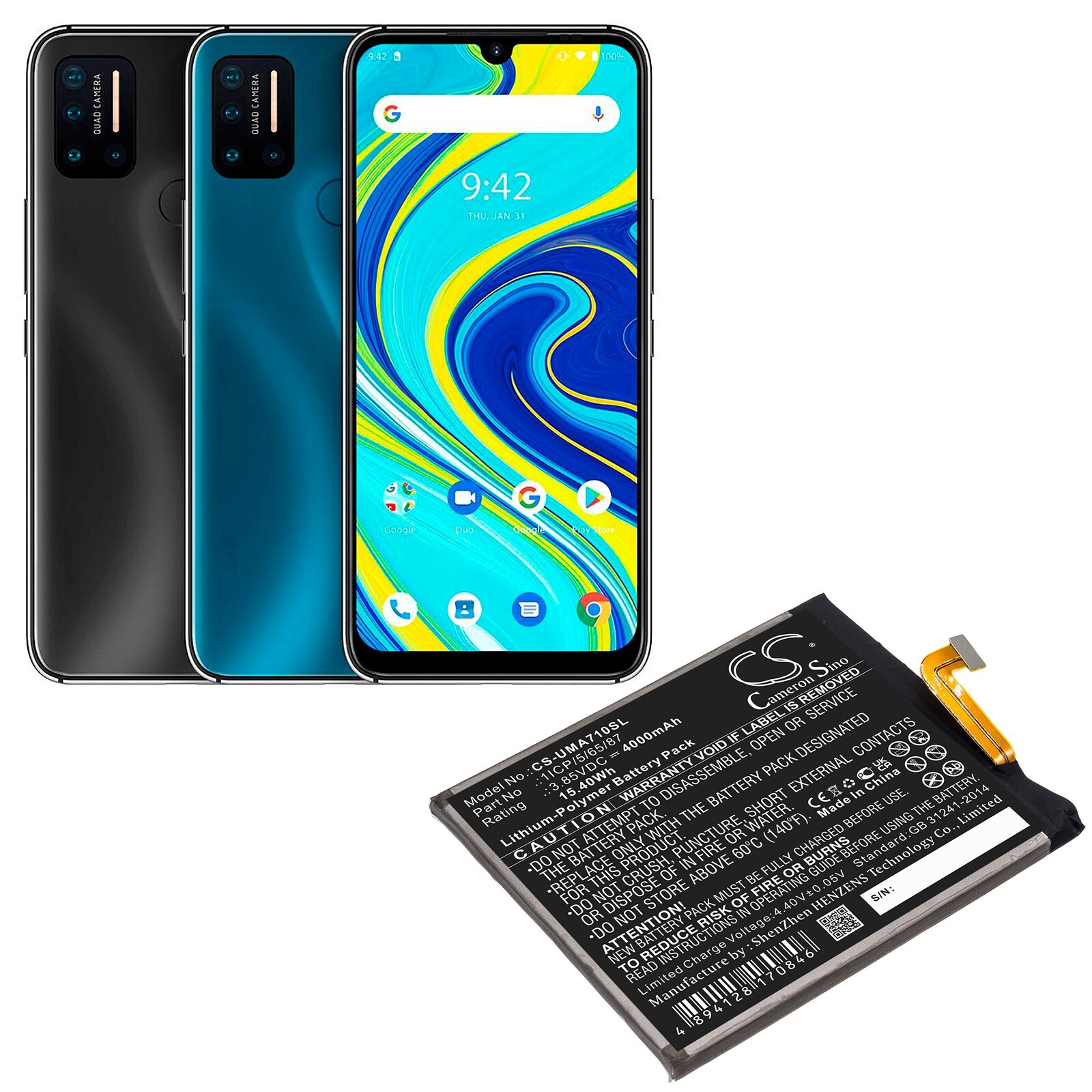 Batteri till SmartPhone, Mobil för UMI UMIDIGI A7 Pro