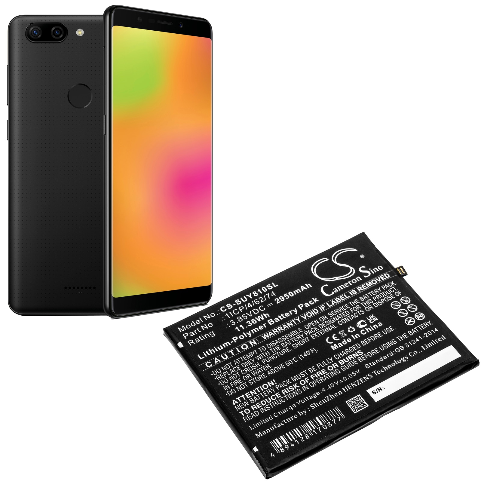 Batteri till SmartPhone, Mobil för Sugar Y8 Max