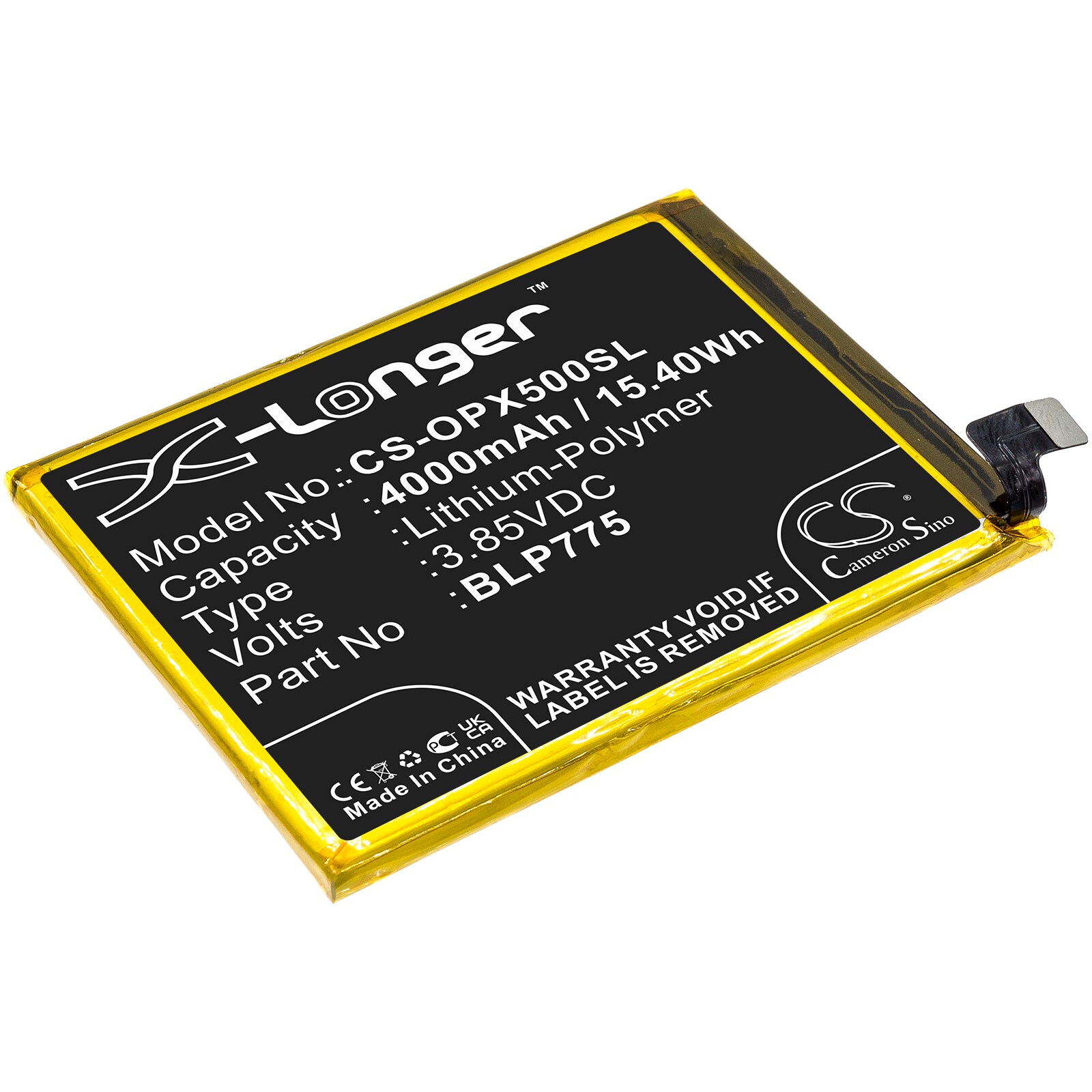 Batteri till SmartPhone, Mobil för OPPO Realme X50 5G, RMX2025, RMX2021