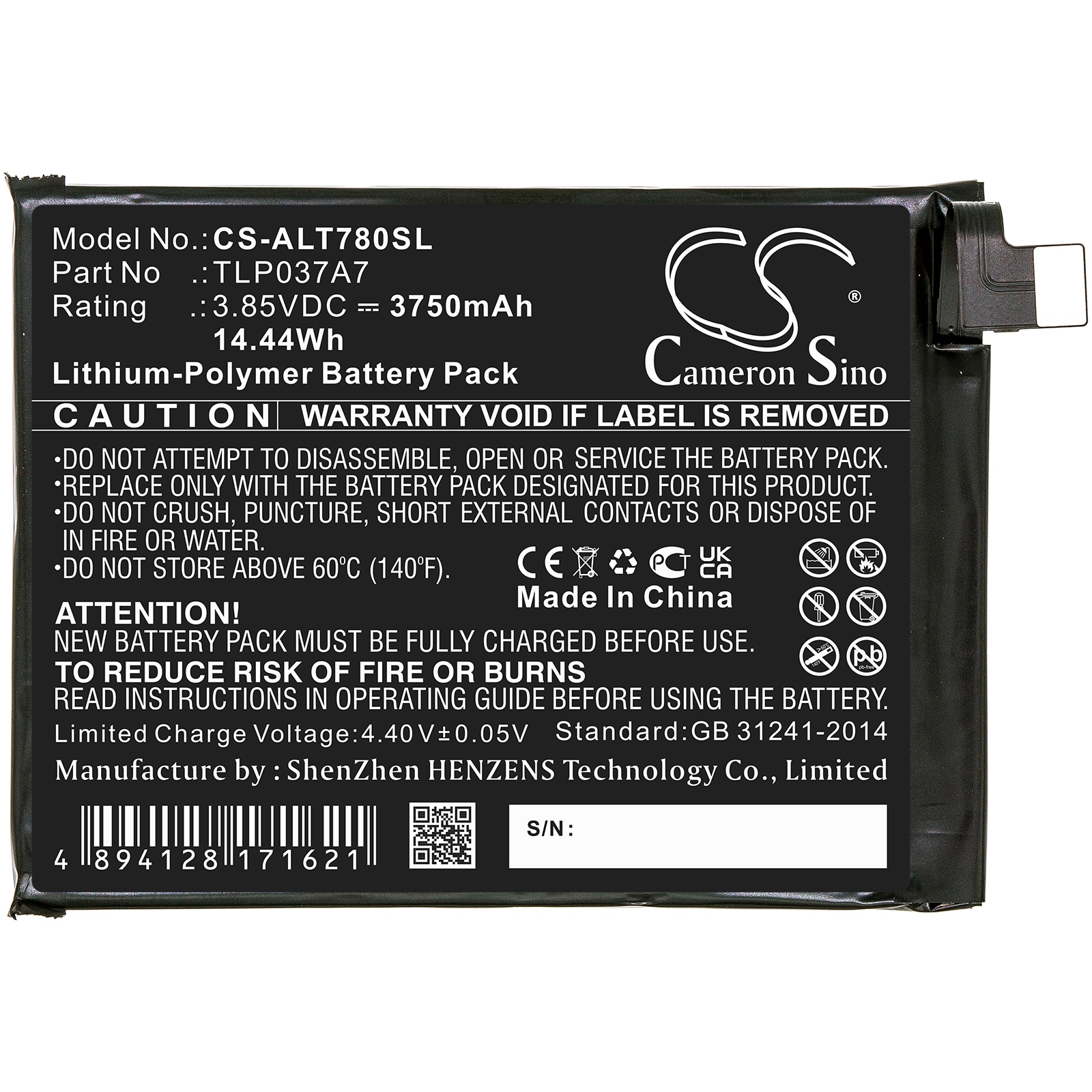 Batteri till SmartPhone, Mobil för Alcatel Plex, T780H