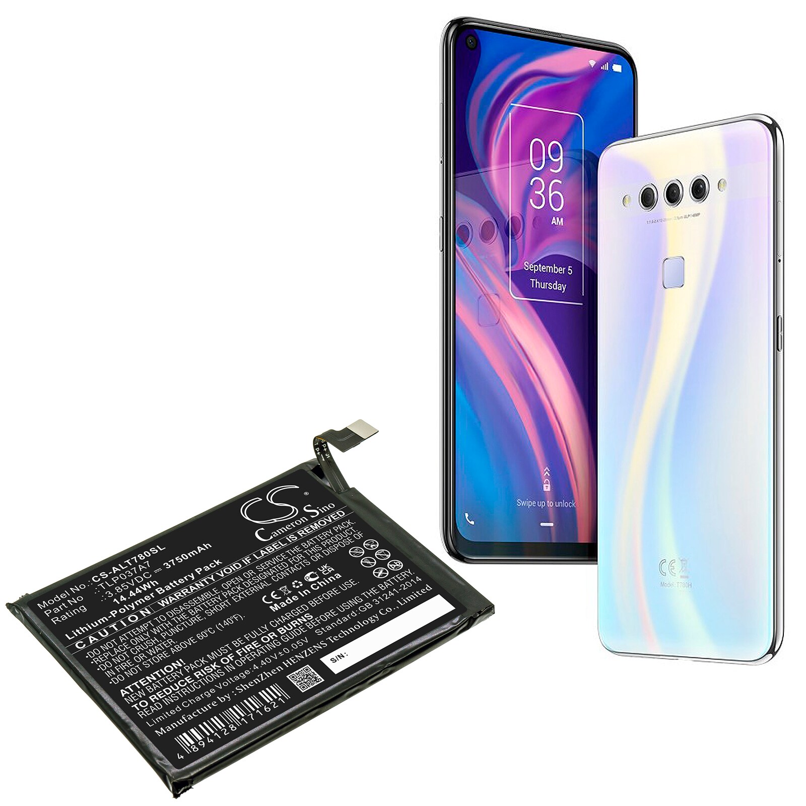 Batteri till SmartPhone, Mobil för Alcatel Plex, T780H