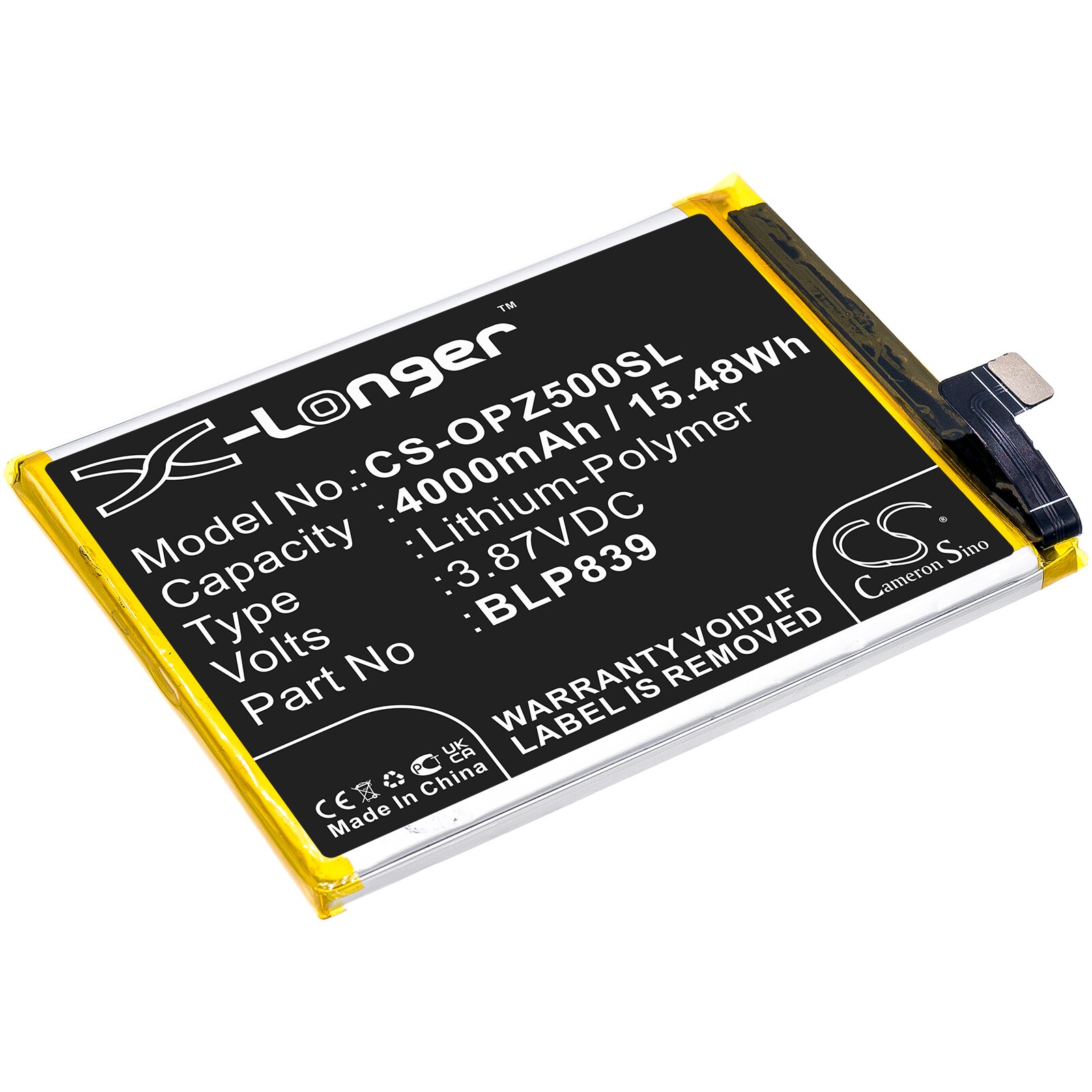 Batteri till SmartPhone, Mobil för OPPO Reno 5Z 5G 2021, CPH2211, A94 5G m.fl.