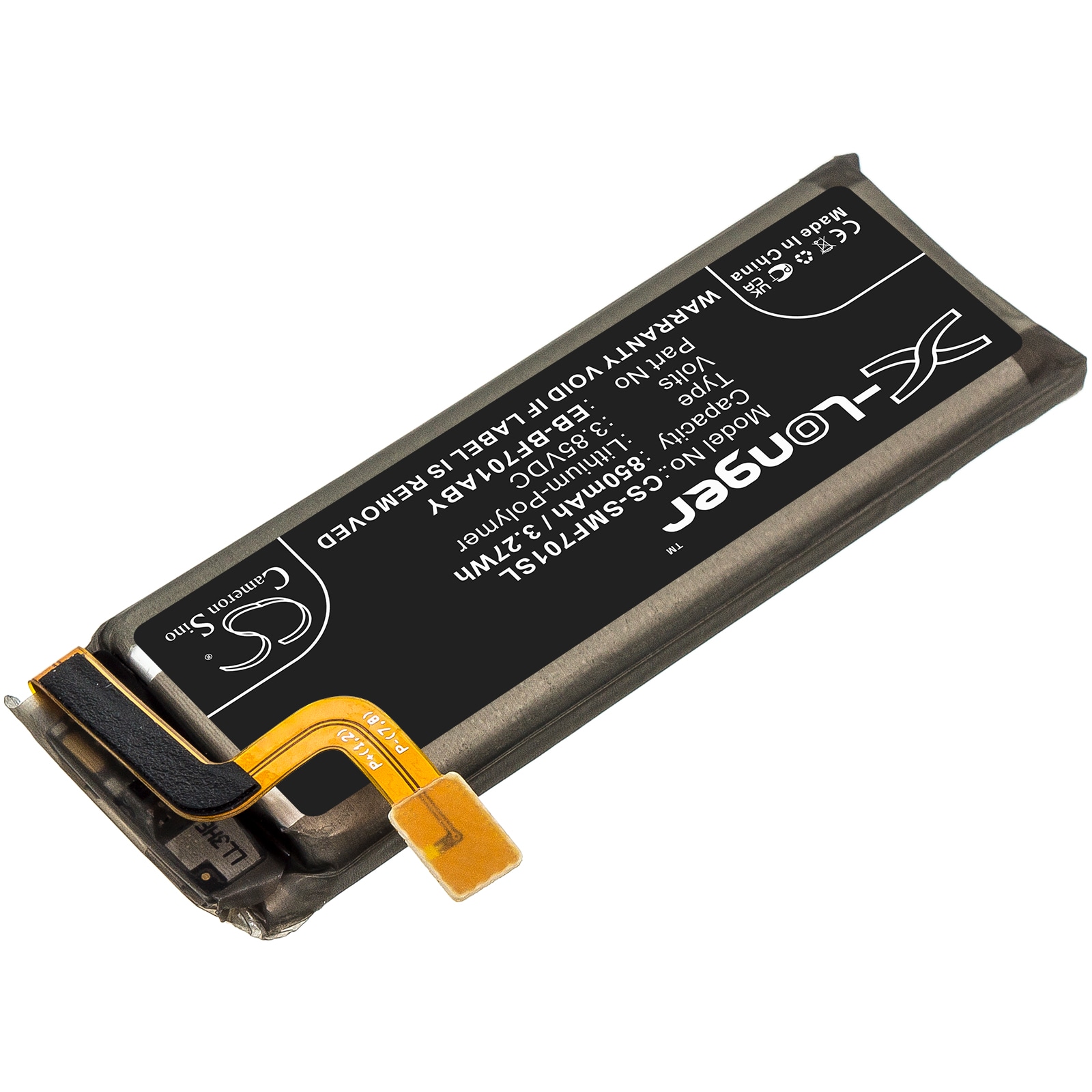 Batteri till SmartPhone, Mobil för Samsung Galaxy Z Flip, SM-F7000, SM-F700W/DS m.fl.