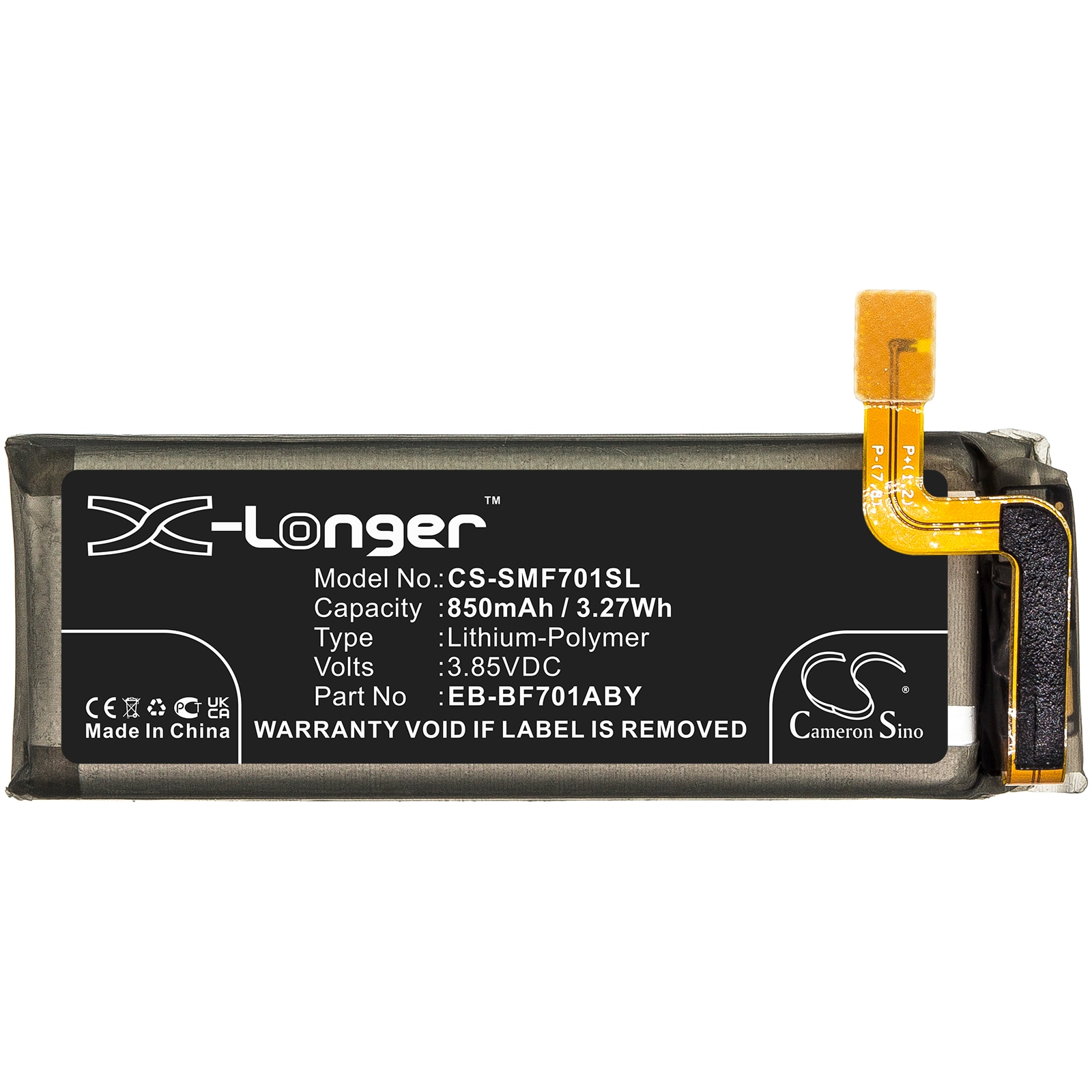 Batteri till SmartPhone, Mobil för Samsung Galaxy Z Flip, SM-F7000, SM-F700W/DS m.fl.