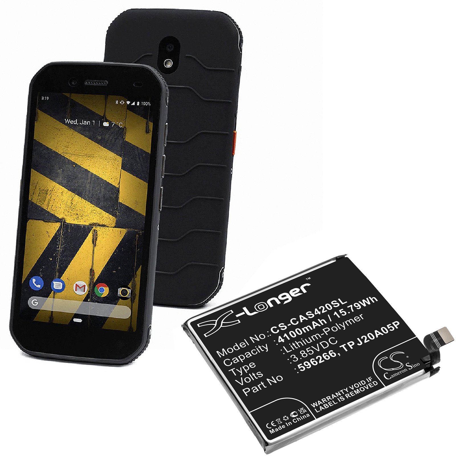 Batteri till SmartPhone, Mobil för CAT S42, S32