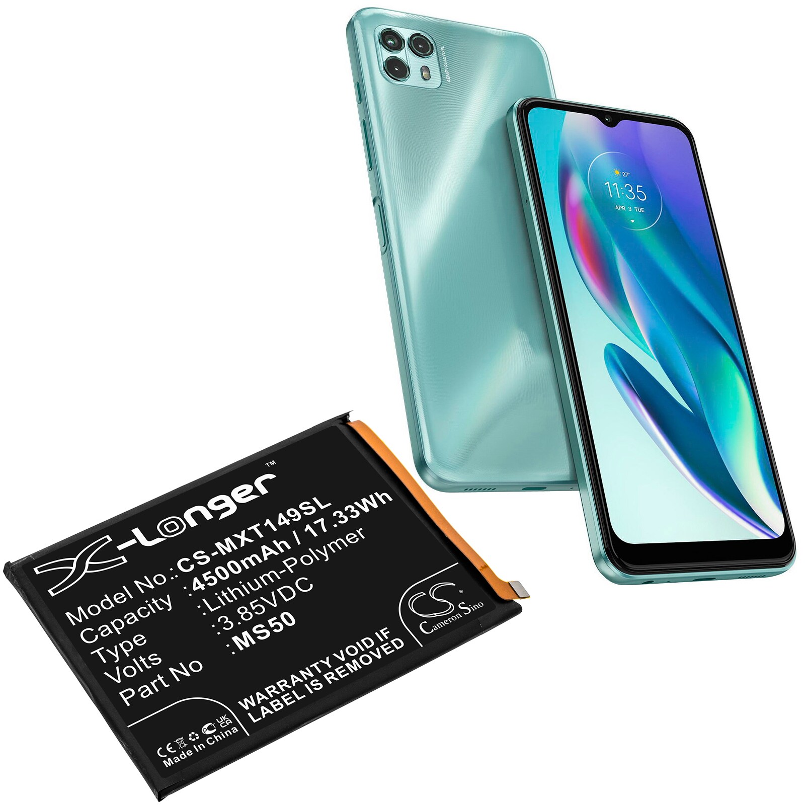 Batteri till SmartPhone, Mobil för Motorola Moto G50 5G, Moto G50 5G 2021, XT2149 m.fl.