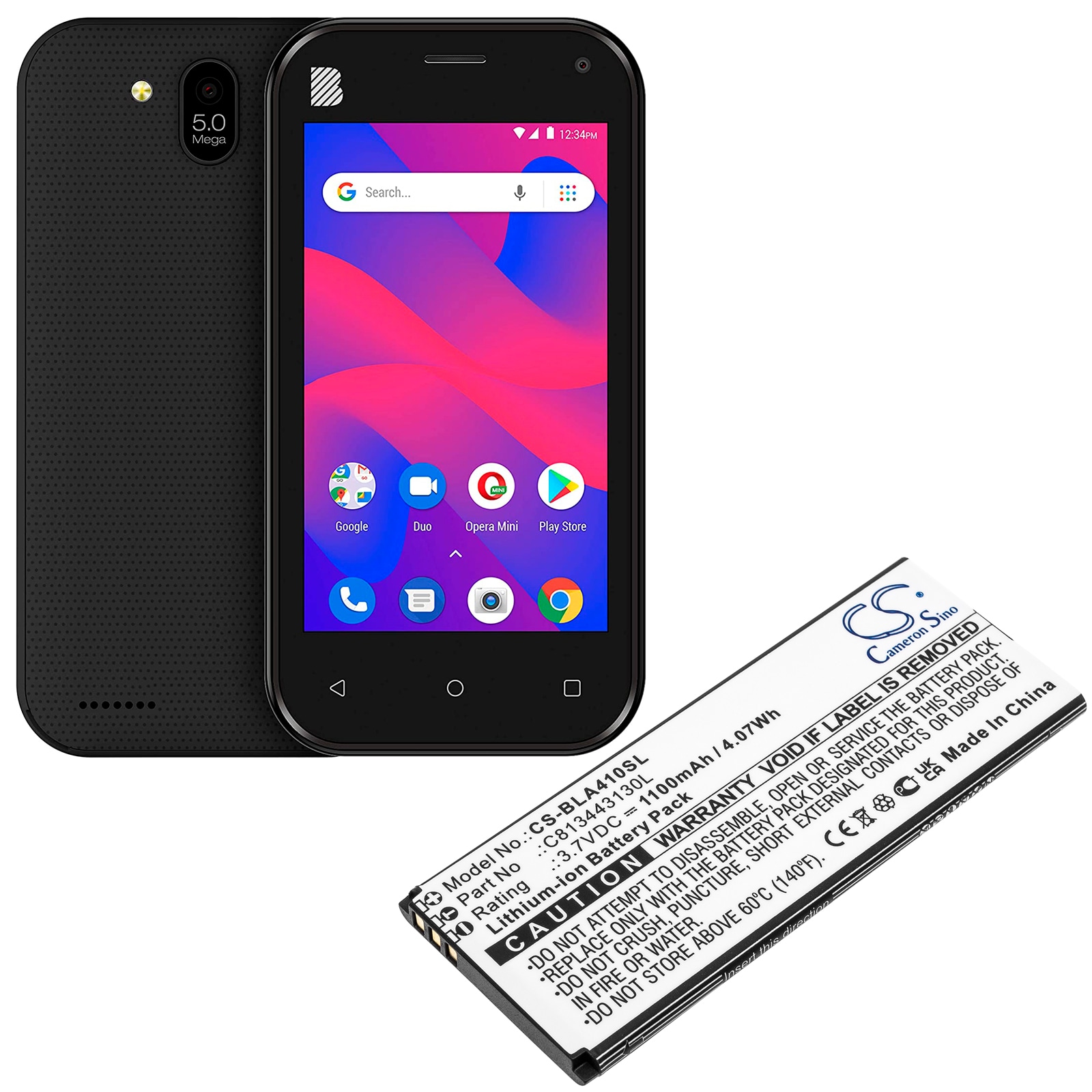 Batteri till SmartPhone, Mobil för BLU Advance L5, L4, Advance A4 2019 m.fl.