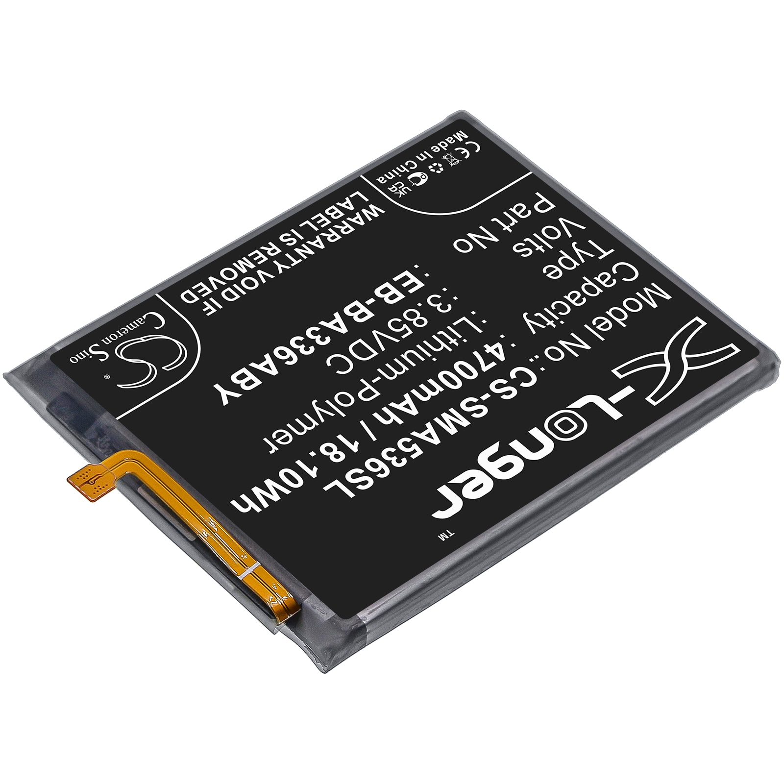 Batteri till SmartPhone, Mobil för Samsung Galaxy A53 5G 2022, SM-A536U, SM-A536U1 m.fl.