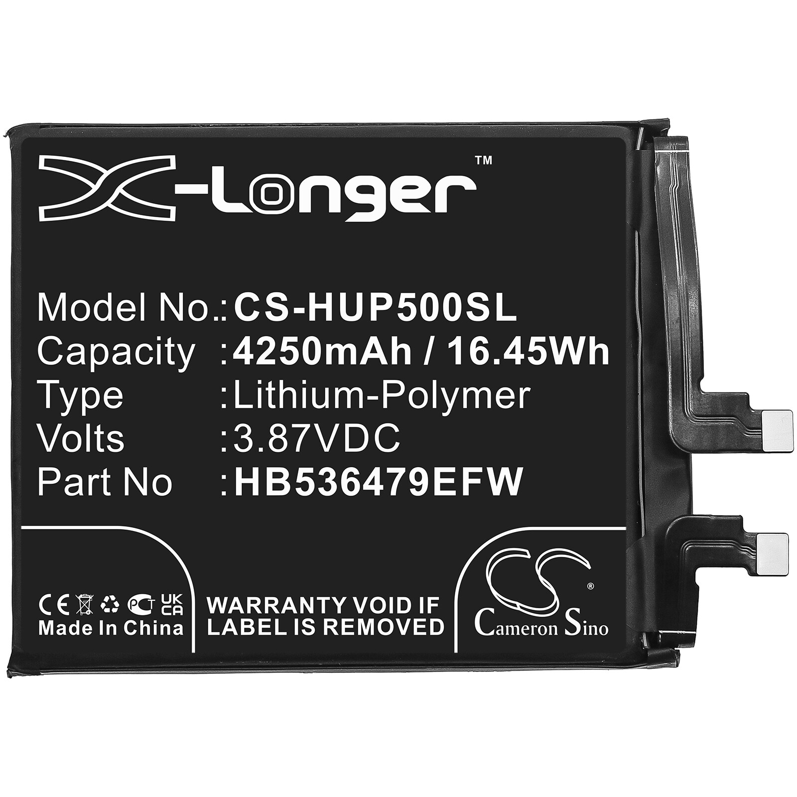 Batteri till SmartPhone, Mobil för Huawei P50 Pro, JAD-LX9, JAD-L09 m.fl.
