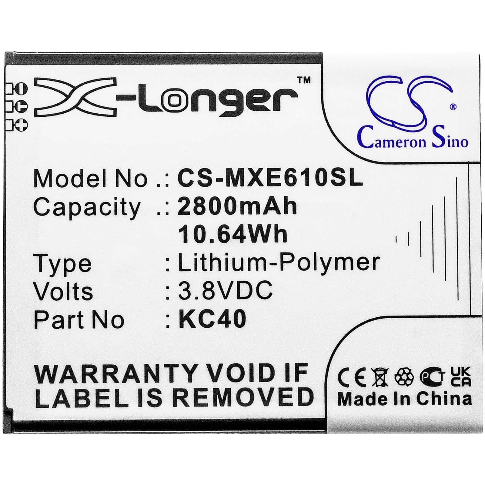 Batteri till SmartPhone, Mobil för Lenovo K10 2019, K10 2019 Global, XT2025-3