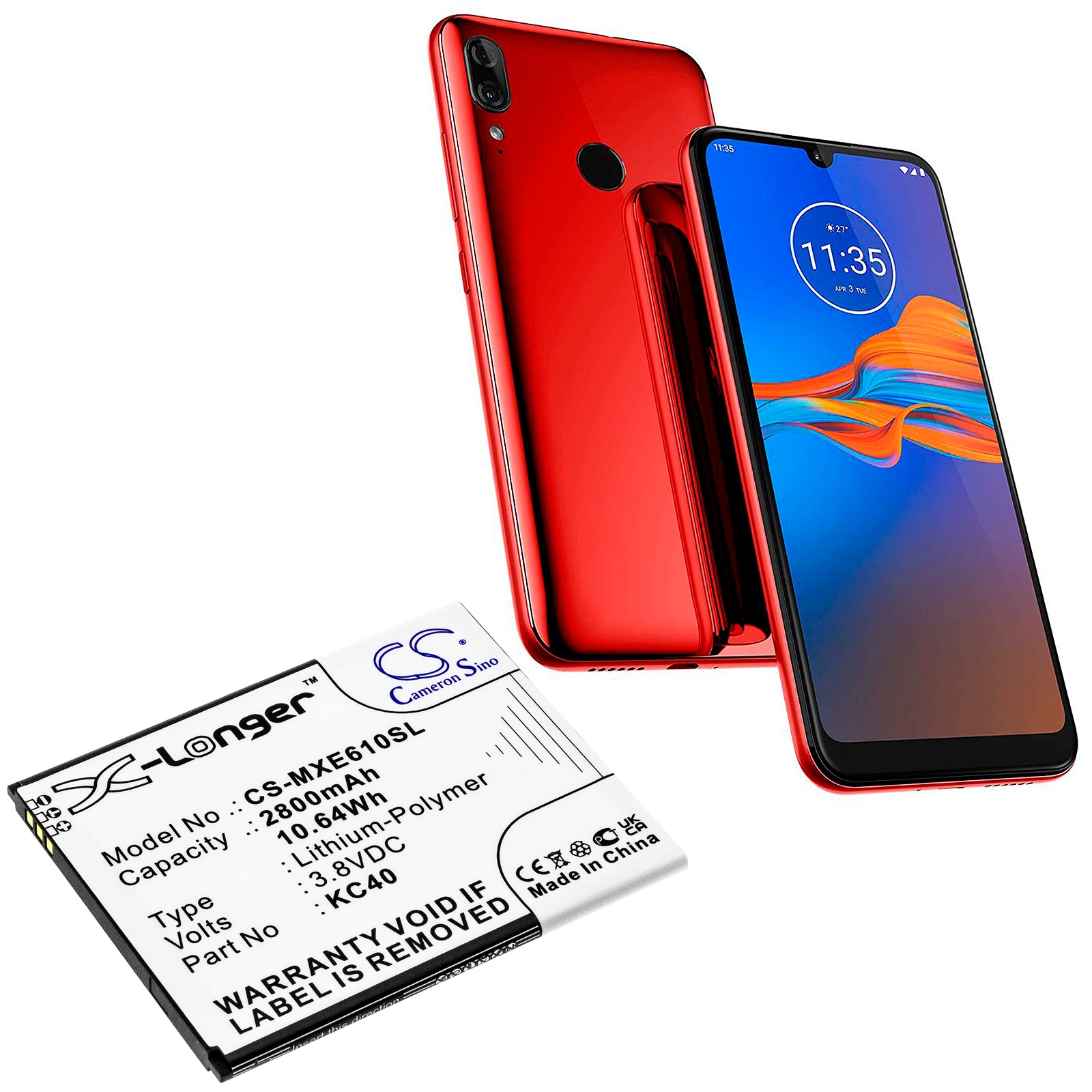 Batteri till SmartPhone, Mobil för Lenovo K10 2019, K10 2019 Global, XT2025-3